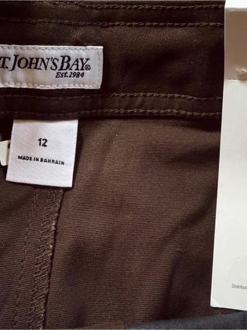 St. John's Bay Dark Brown Bermuda Shorts - Picture 5 of 5